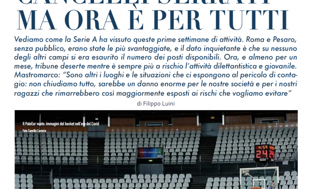 INCHIESTA – Chiudono i palazzetti, al basket servono idee