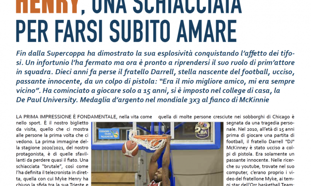 Myke Henry, una schiacciata per entrare fin da subito nel cuore dei tifosi