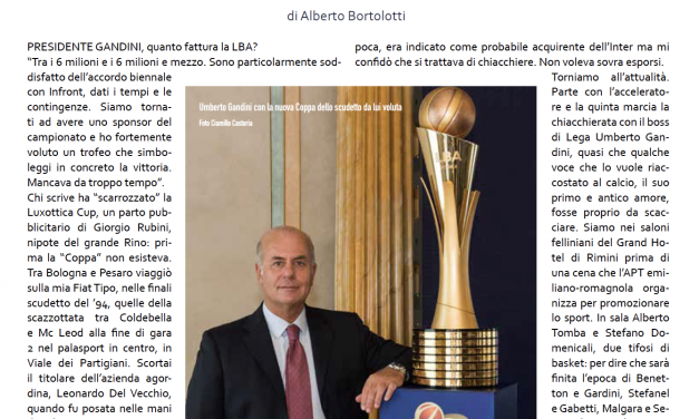 Il primo bilancio del presidente LBA Umberto Gandini
