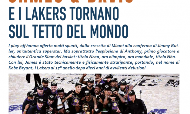 I Lakers tornano sul tetto del mondo nel segno di LeBron James e Anthony Davis