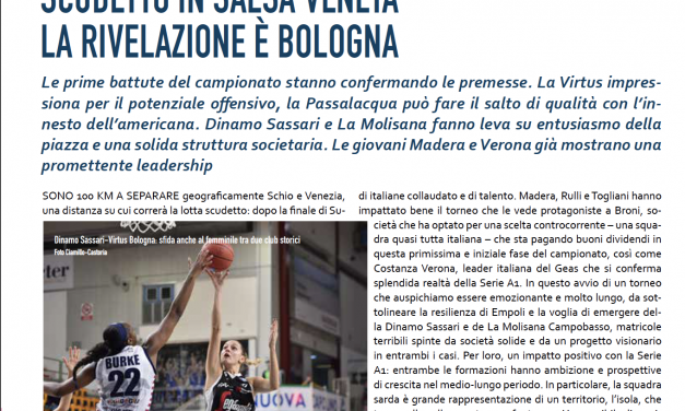 Serie A1 femminile: volano Schio e Venezia, impressiona la Virtus Bologna