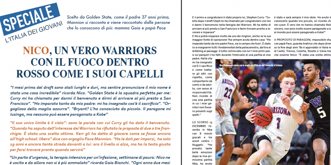 Nico Mannion – Un guerriero rosso fuoco a Golden State