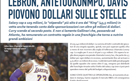 Piovono… dollari! Continuano ad aumentare gli stipendi NBA