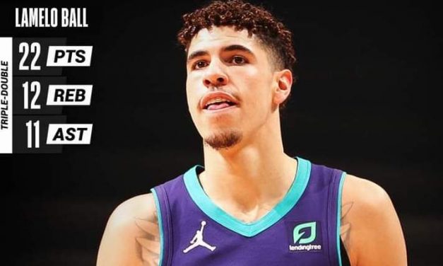 LaMelo Ball, il più giovane di sempre in tripla-doppia in NBA