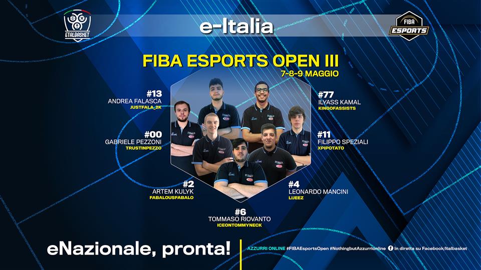 FIBA Esports Open III, il 7 maggio esordio dell’Italia contro il Belgio e la Gran Bretagna