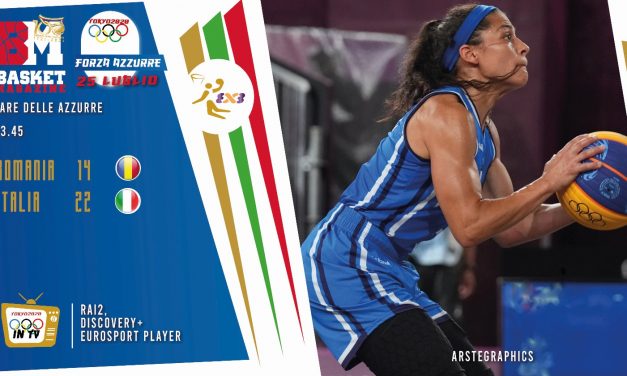 Tokyo 2020, 3×3 : l’Italia sconfigge la Romania 22-14 , qualificazione ai quarti ad un passo