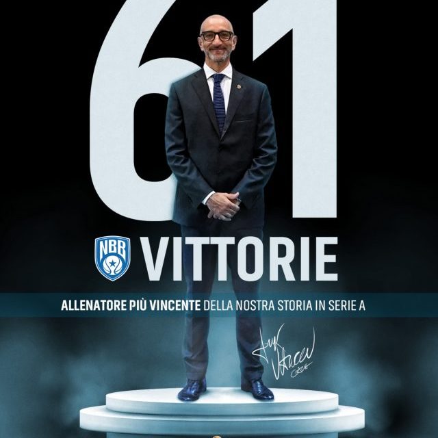 Brindisi, Frank Vitucci diventa il coach più vincente sulla panchina biancoazzurra