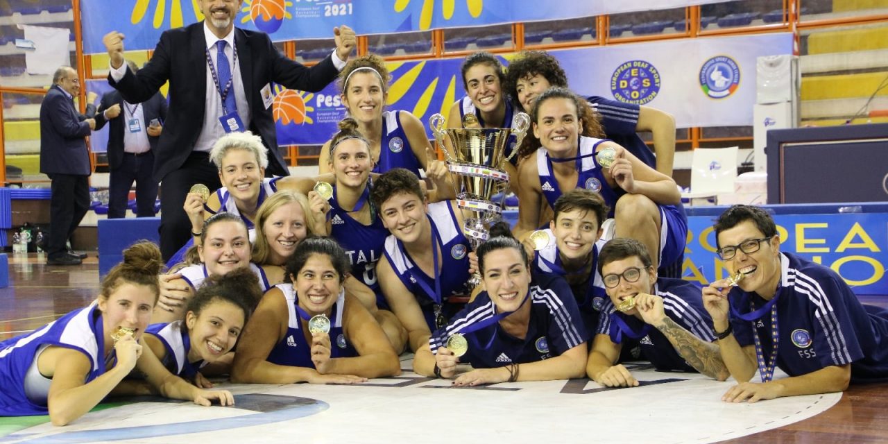 Europei di basket per i sordi: la Nazionale italiana femminile è campione d’Europa, sconfitta in finale la Russia