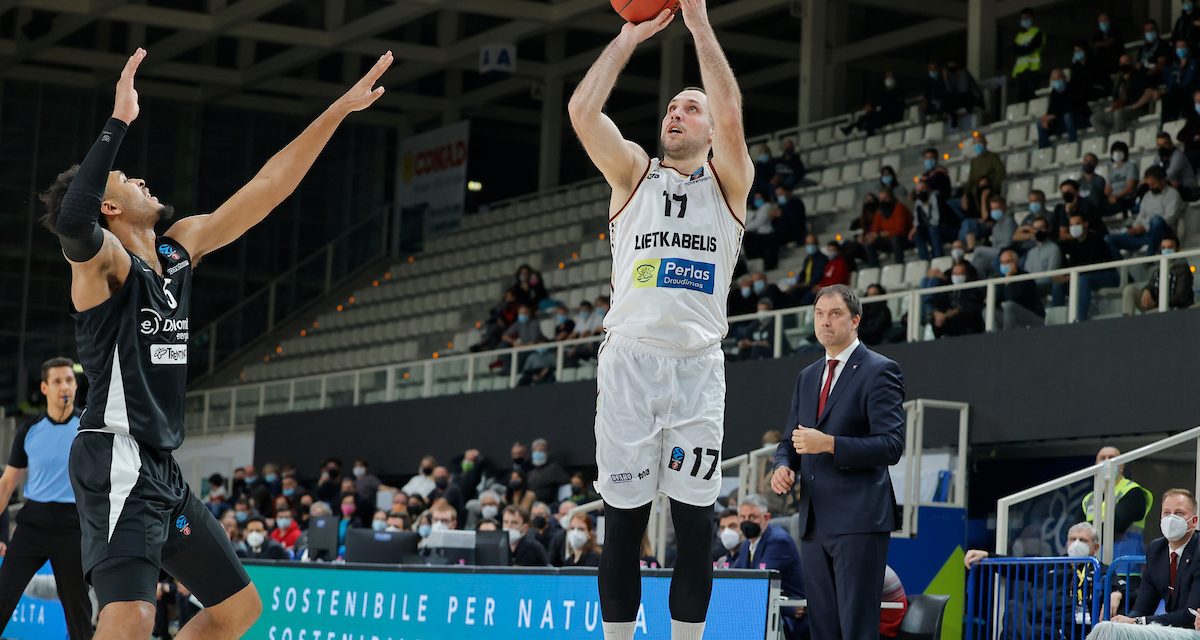 Trento ancora ko in Eurocup, il Lietkabelis passa 61-77 alla BLM Group Arena