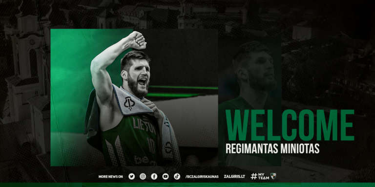 Zalgiris Kaunas, ingaggiato Regimantas Miniotas