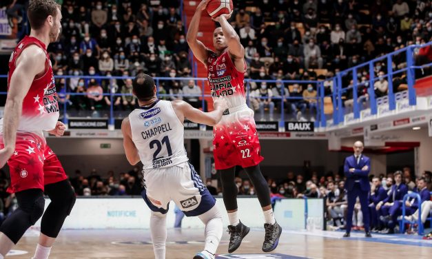 Brindisi-Milano, le pagelle: Hall decisivo, granitici i lunghi dell’Olimpia. Nick Perkins sottotono