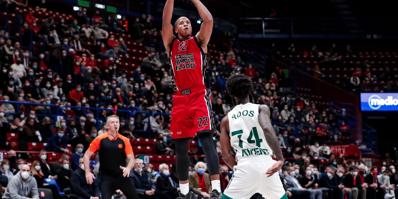 Hall e Hines guidano l’Olimpia alla vittoria 75 a 54 contro il Panathinaikos