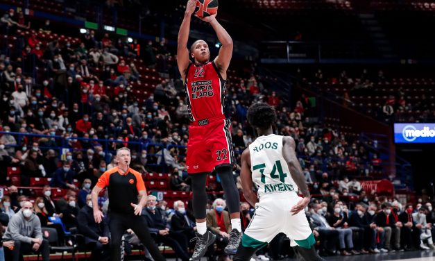 Hall e Hines guidano l’Olimpia alla vittoria 75 a 54 contro il Panathinaikos