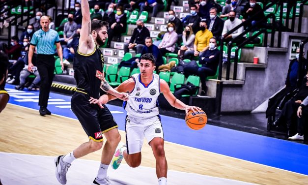 Le pagelle di Treviso-AEK Atene: Russell e Bortolani i fattori trevigiani, bene anche Jones, non basta Griffin al team greco