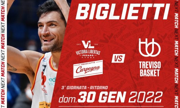 Pesaro, le info sui biglietti della gara con Treviso