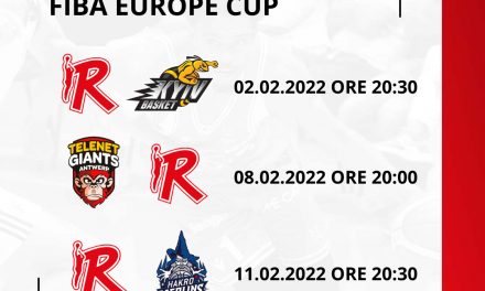 Fiba Europe Cup, il nuovo calendario di Reggio Emilia