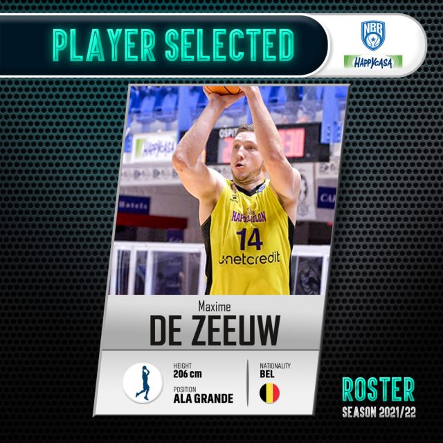 Brindisi, accordo con Maxime De Zeeuw