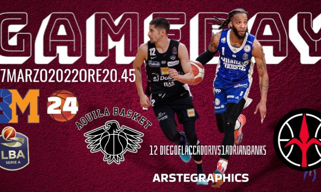 Il Gameday è Trento-Trieste, Flaccadori sfida Adrian Banks