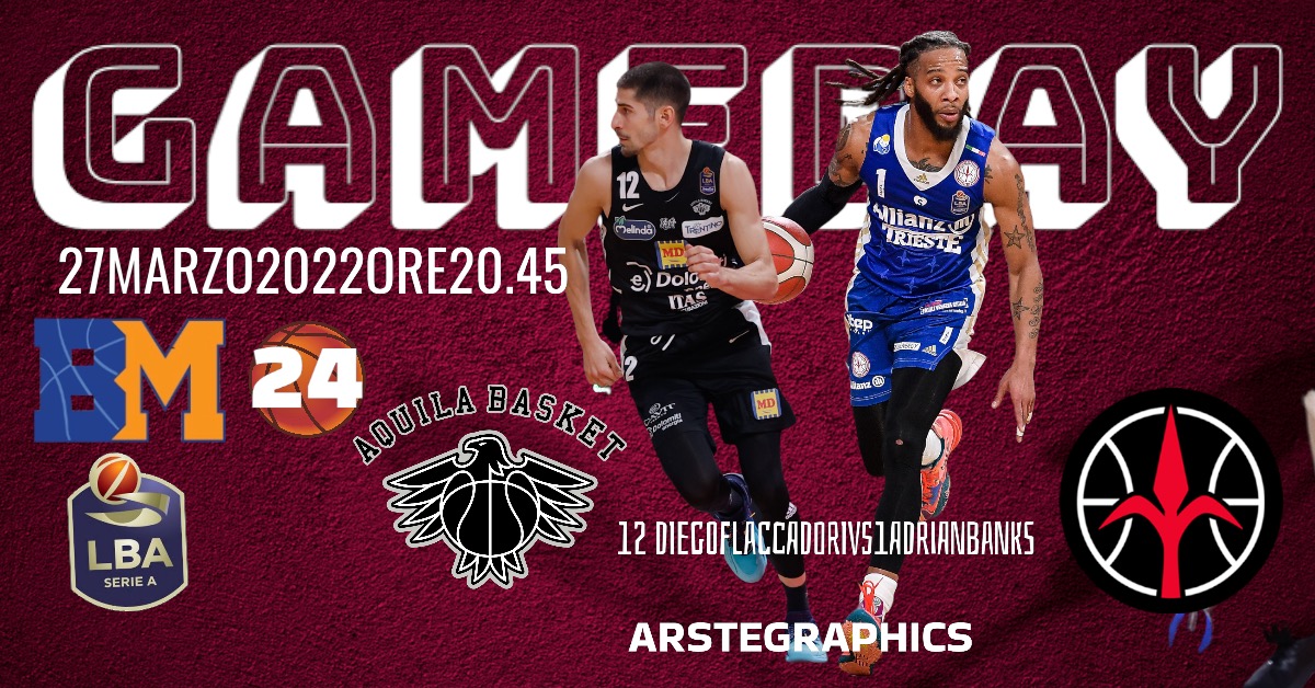 Il Gameday è Trento-Trieste, Flaccadori sfida Adrian Banks