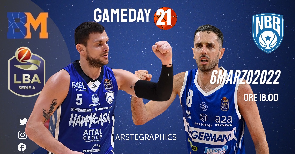 Il Gameday è Brindisi-Brescia: Alessandro Gentile sfida Amedeo Della Valle