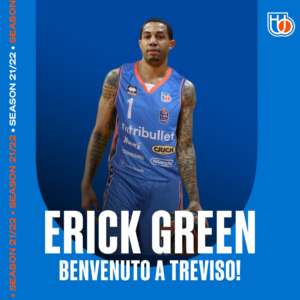 Treviso, domani dovrebbe arrivare in città Erick Green
