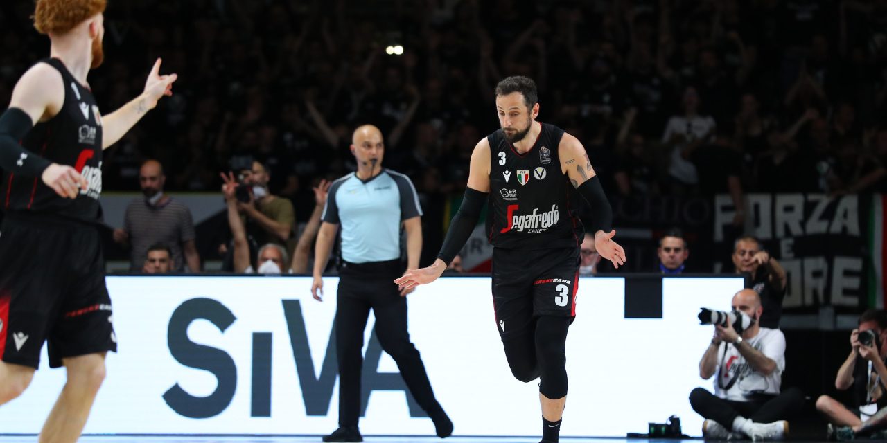 La Virtus batte 82 a 76 una mai doma Pesaro e conquista gara 1