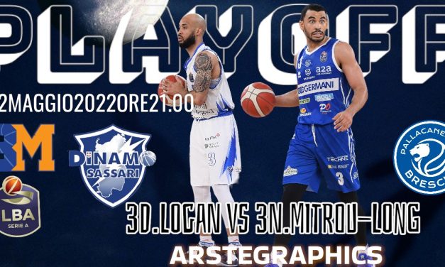 Il Gameday è Sassari-Brescia: Mitrou Long proverà a tenere in vita la Germani, Logan a chiudere la serie in favore della Dinamo