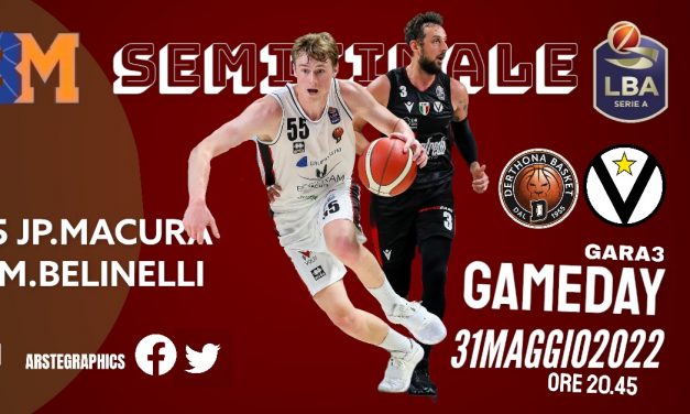 Il Gameday è Tortona-Virtus Bologna: sotto i riflettori la sfida tra JP Macura e Belinelli