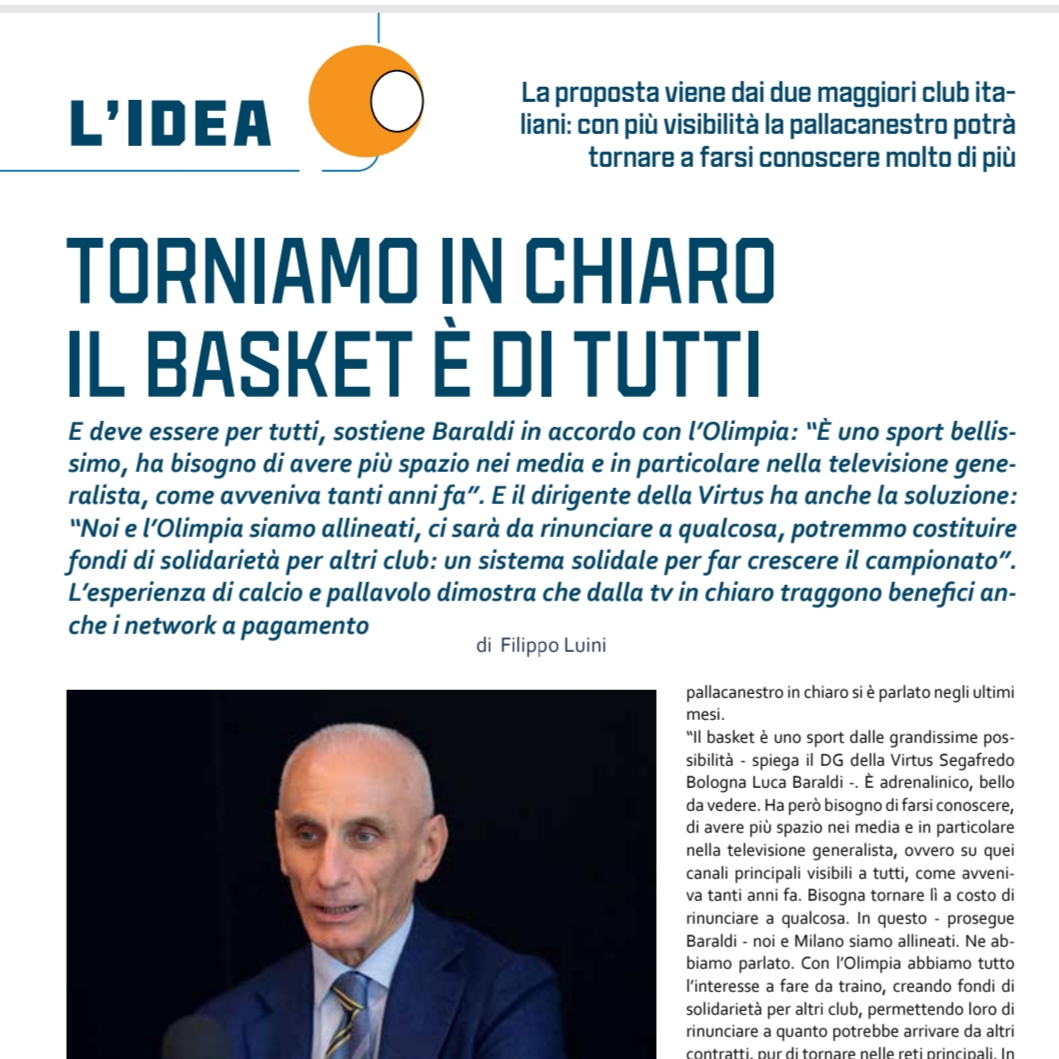 Su BM di giugno grande inchiesta sul basket in TV Basket Magazine