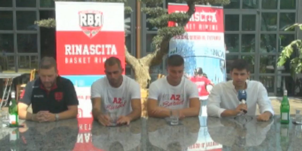 RivieraBanca Basket Rimini presenta Meluzzi e conferma Bedetti per la prossima stagione.e