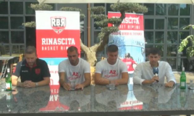 RivieraBanca Basket Rimini presenta Meluzzi e conferma Bedetti per la prossima stagione.e