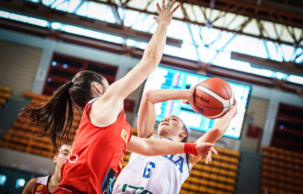 Europeo U18F: L’Italia perde allo scadere con la Spagna