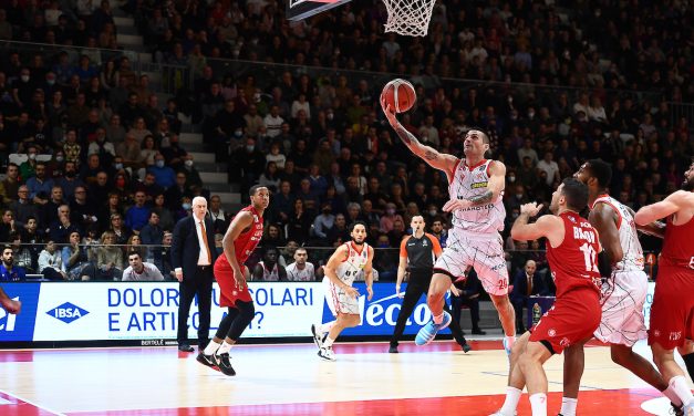 BM ON LBA/ REGGIO COMPIE L’IMPRESA, MILANO NON REAGISCE DOPO L’ASVEL . AL PALABIGI FINISCE 73-68  – DI MATTEO BRIOLINI.