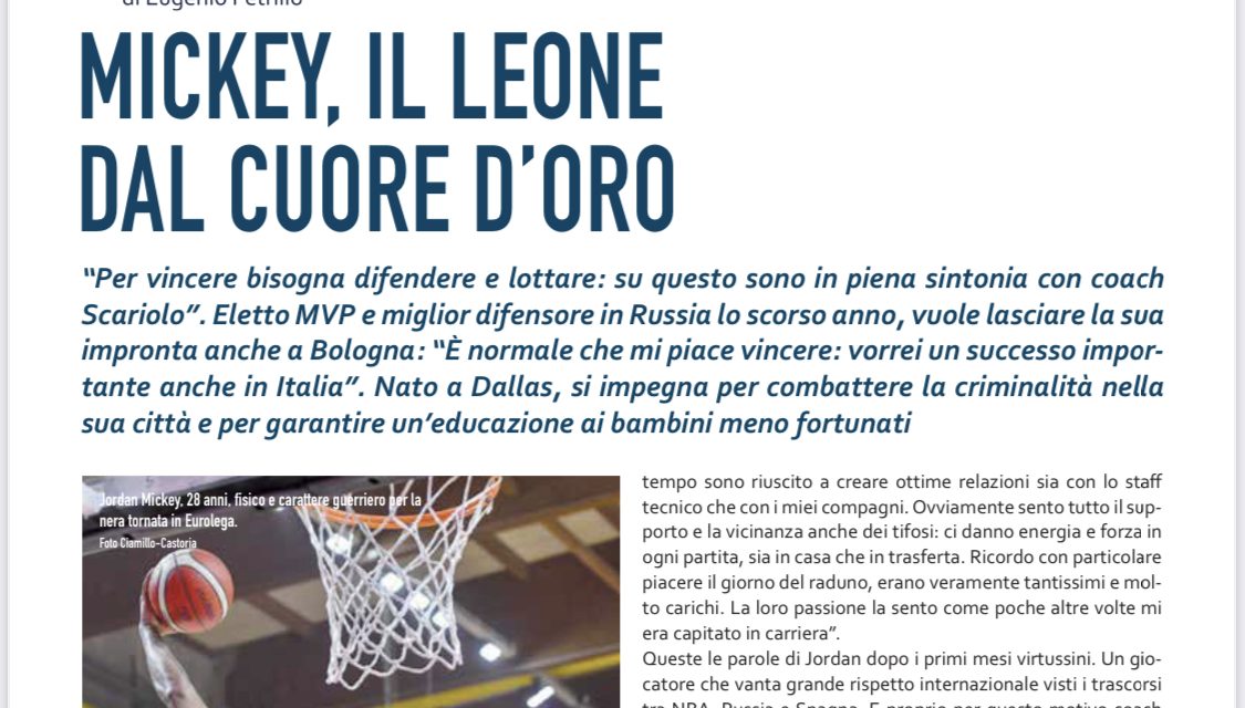 BM86 – Jordan Mickey, il leone dal cuore d’oro della Virtus Bologna