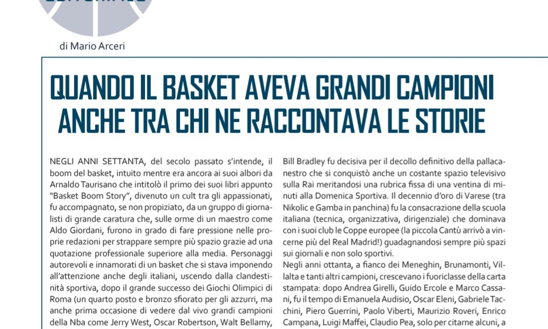 SU BM DI MARZO APPENA USCITO IN EDICOLA L’ EDITORIALE DEL DIRETTORE MARIO ARCERI