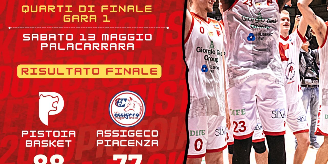 BM ON A2 SPECIALE PLAYOFF/ Pistoia fatica contro Piacenza, ma porta a casa gara 1 (88-77) – di Alessandro di Bari