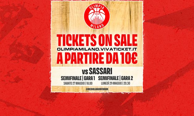 Milano, in vendita i biglietti per gara 1 e gara 2 della semifinale contro Sassari