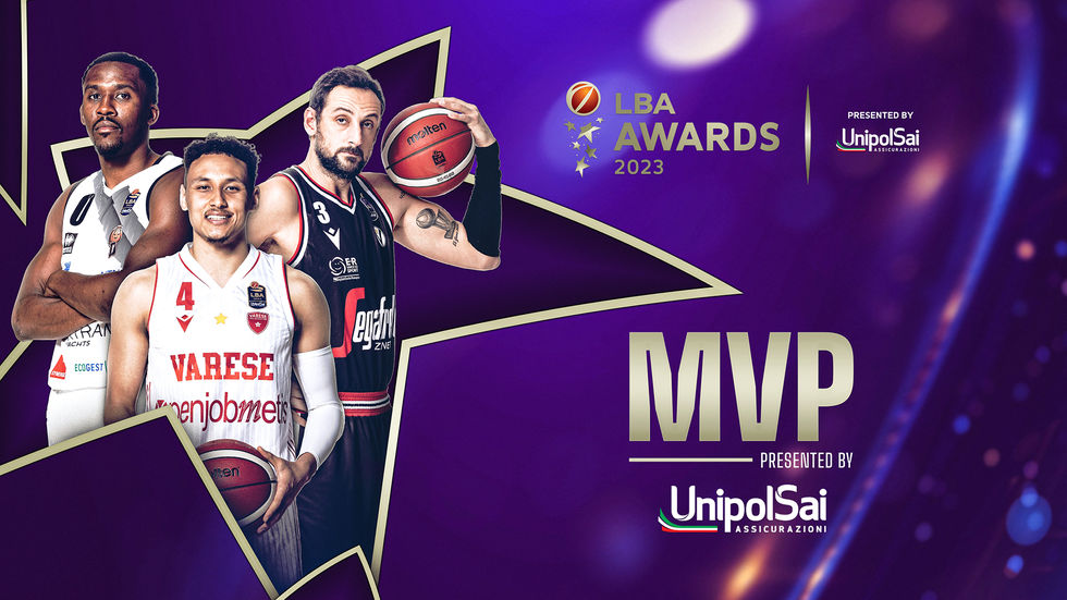 LBA Awards 2023: ecco i nomi dei 3 finalisti per il premio di MVP UnipolSai