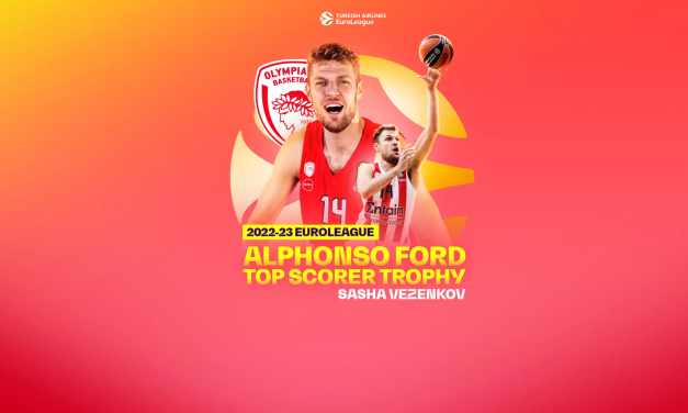 Sasha Vezenkov premiato con l’Alphonso Ford Trophy per il miglior marcatore di Eurolega