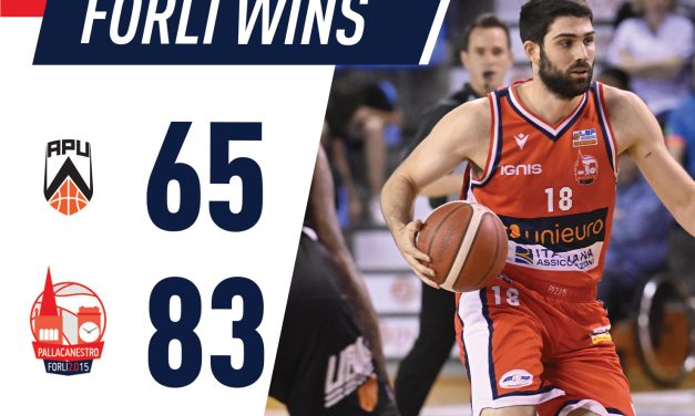 BM ON A2 SPECIALE PLAYOFF/ Forlì batte ancora Udine e approda finale (65-83) – di Alessandro di Bari