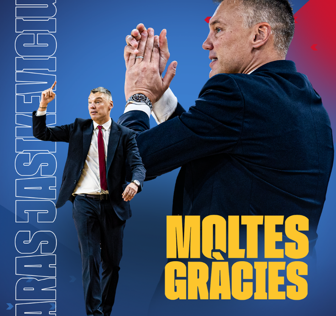 Barcellona, ufficiale l’addio di coach Sarunas Jasikevicius: squadra affidata a Roger Grimau