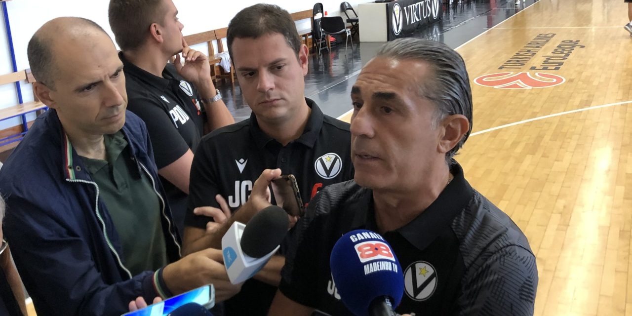 Virtus Bologna, Sergio Scariolo: “Cerchiamo di essere più competitivi possibile. Lundberg è fuori rosa”