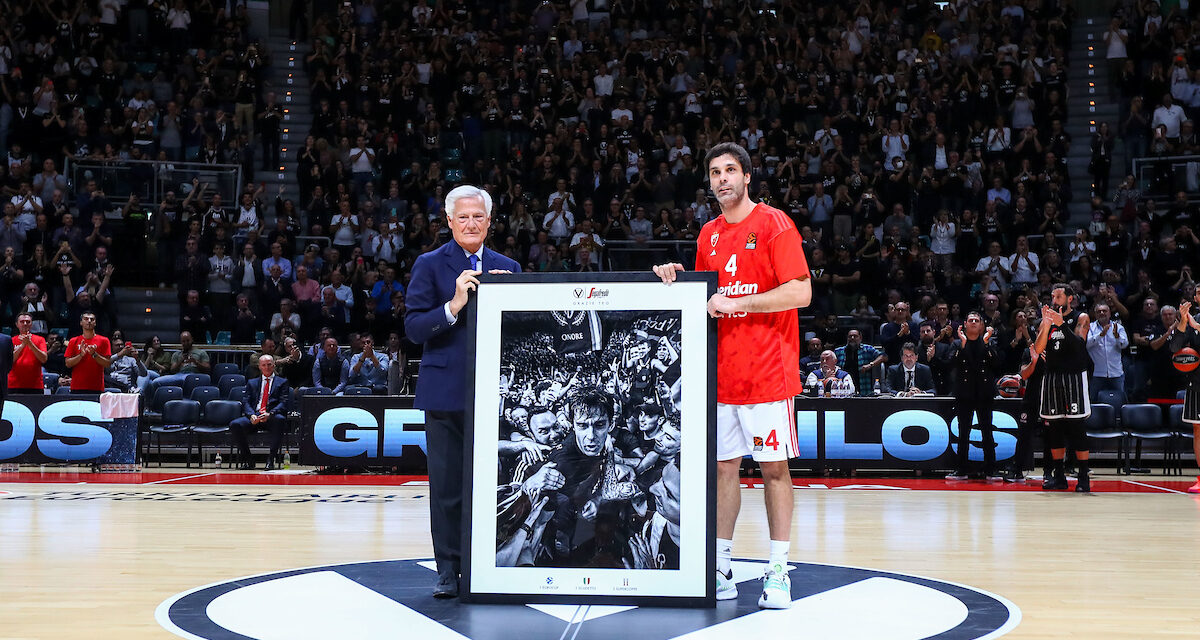 BM DA EUROLEAGUE/ LUCI DELLA RIBALTA – LA SERATA DI MILOS TEODOSIC: LACRIME, TRIBUTI E RICORDI IN UN PALADOZZA TUTTO PER IL MAGO SERBO – DI EUGENIO PETRILLO