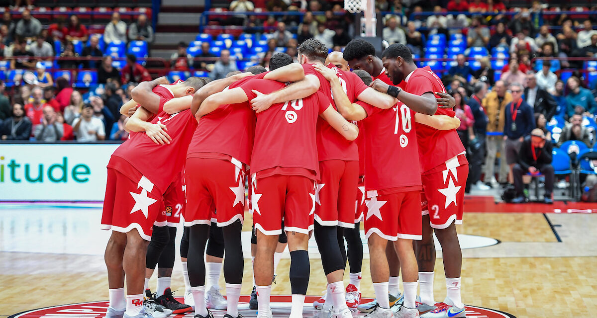 BM DA EUROLEAGUE/IL PUNTO OLIMPIA MILANO: INIZIA STASERA CON IL MACCABI IL TRITTICO EUROPEO AL FORUM, MIROTIC, IN DUBBIO LA SUA PRESENZA – di GIANFRANCO PEZZOLATO