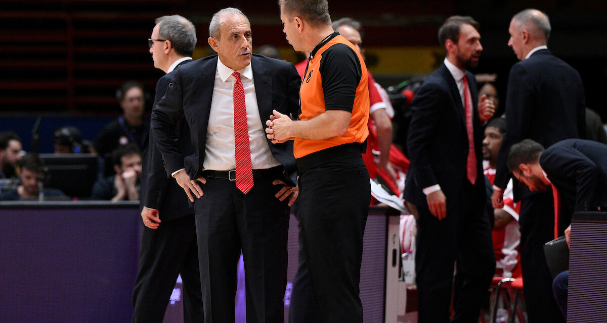 BM DA EUROLEAGUE/ POST MATCH – MILANO, MESSINA: “LA DIFESA E’ SEMPRE STATA LA NOSTRA IDENTITA’, IN QUESTO MOMENTO SEMBRA SCOMPARSA”, MACCABI, KATTASH: “SONO CONTENTO PER TUTTI: SOCIETA’, GIOCATORI E STAFF MA SOPRATTUTTO PER LA GENTE IN ISRAELE” – di GIANFRANCO PEZZOLATO