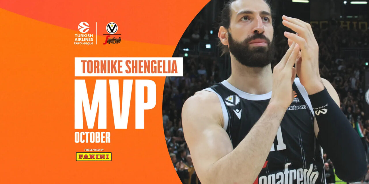 Toko Shengelia è l’MVP di Eurolega del mese di ottobre