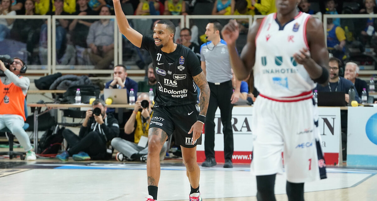 BM ON LBA/Le pagelle: Trento continua a sognare con Grazulis e Hubb, ottima la regia di Baldwin. Reggio, troppi errori in entrambe le metà campo: si “salva” Smith – Di Massimo Furlani