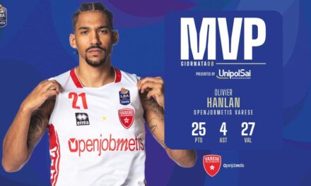 Oliver Hanlan è il MVP dell’8° turno di LBA
