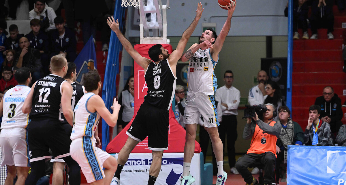 BM ONA LBA/ CREMONA, ALTRA BELLA SODDISFAZIONE: TORTONA BATTUTA 83-67