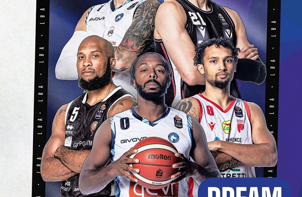 PULLEN, DOWE, WILLIS, ZUBCIC E SHENGELIA COMPONGONO IL DREAM TEAM UMANA DEL MESE DI NOVEMBRE DELLA SERIE A UNIPOLSAI 2023/24